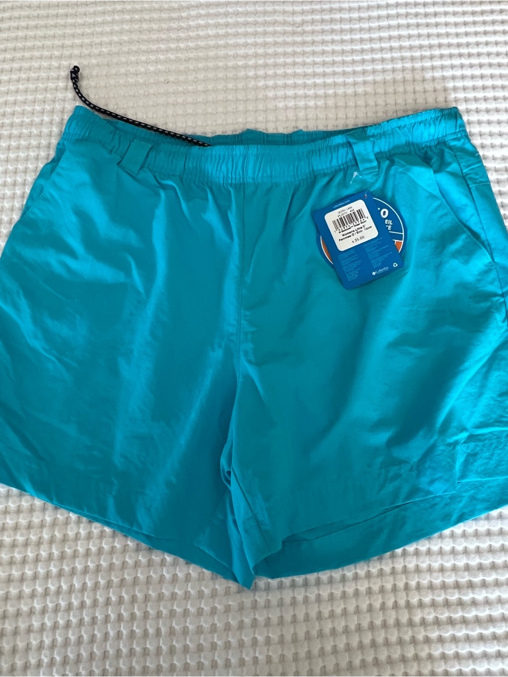 Columbia Women’s Athletic Shorts in Teal with Elastic Waist Size Large NWT